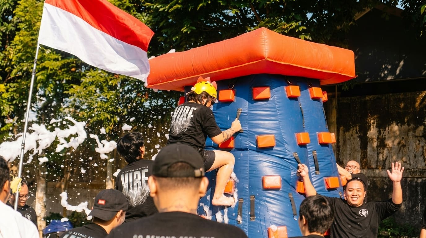 Arena team building dipakai pada acara satu hari